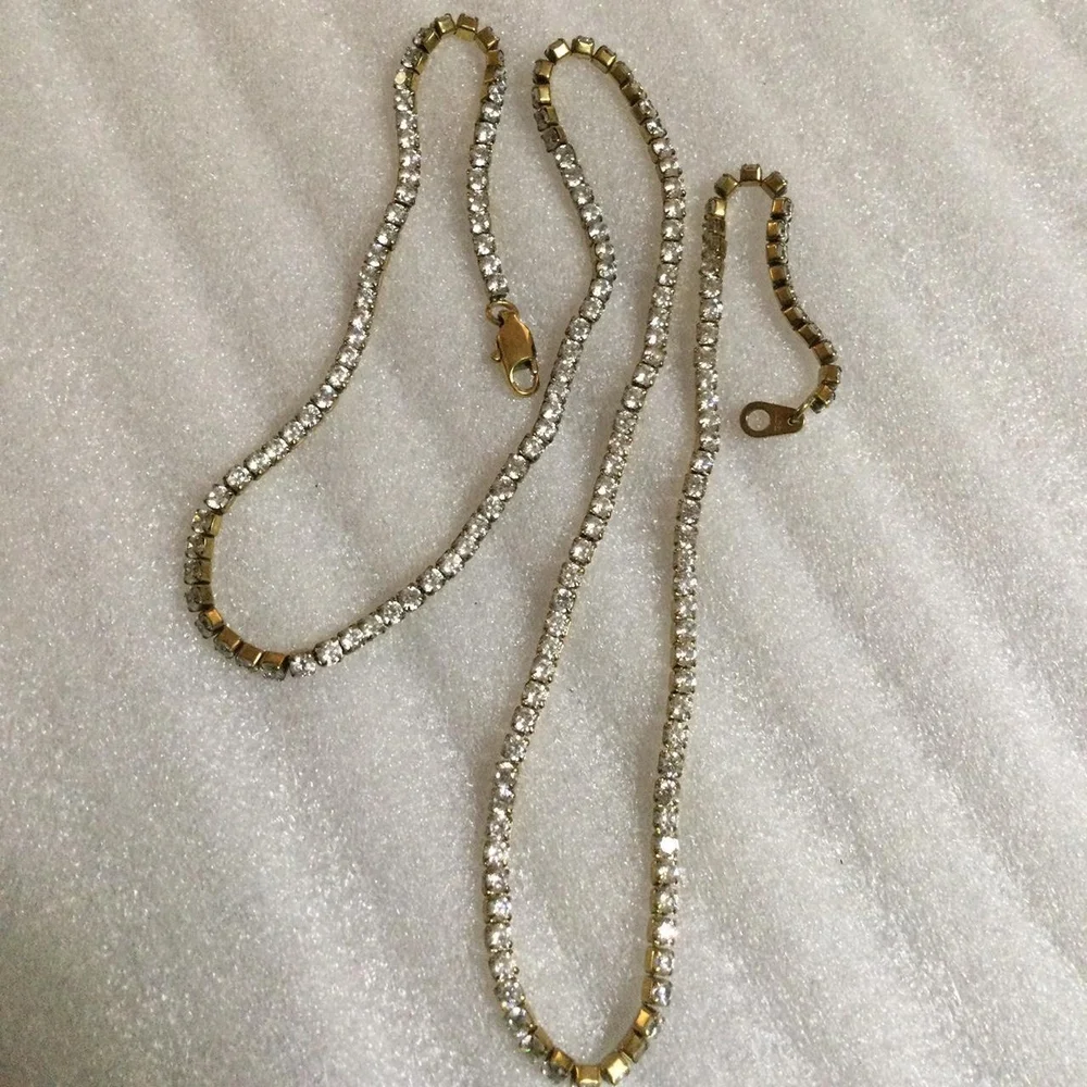 GLD Rhinestone Necklace - Picture 3 of 3